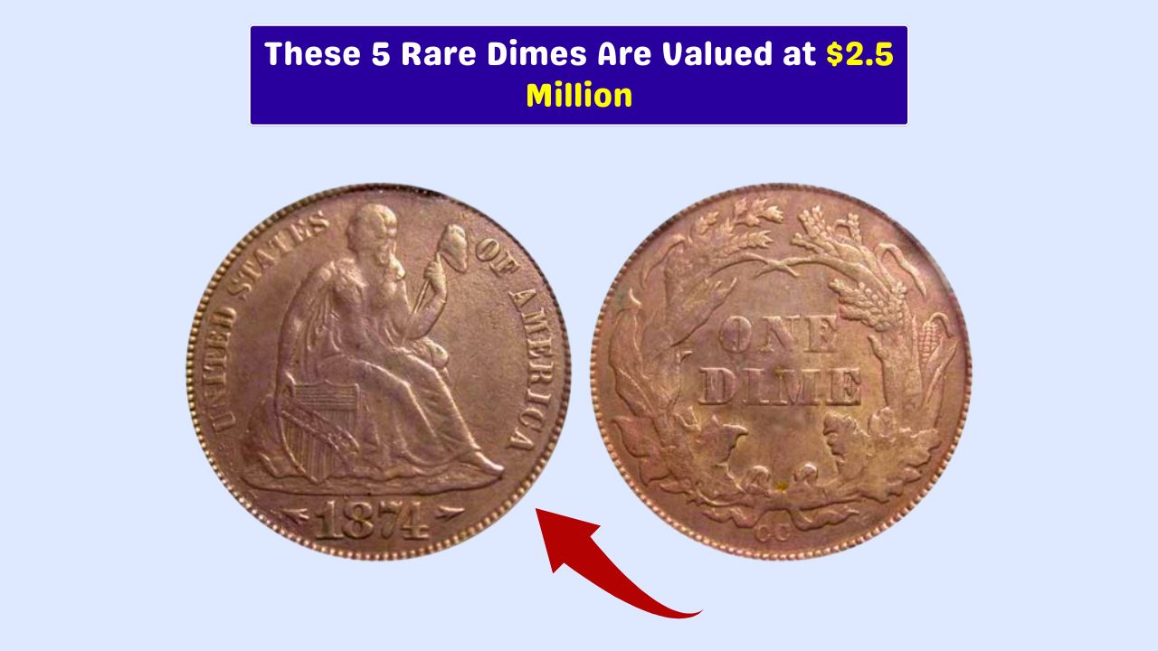 1874-CC Seated Liberty Dime